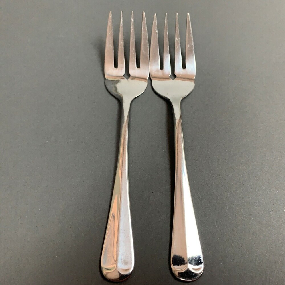 Michael LLoyd MLL12 Individual Salad Forks Stainless Korea 6 3/8" Lot of 2
